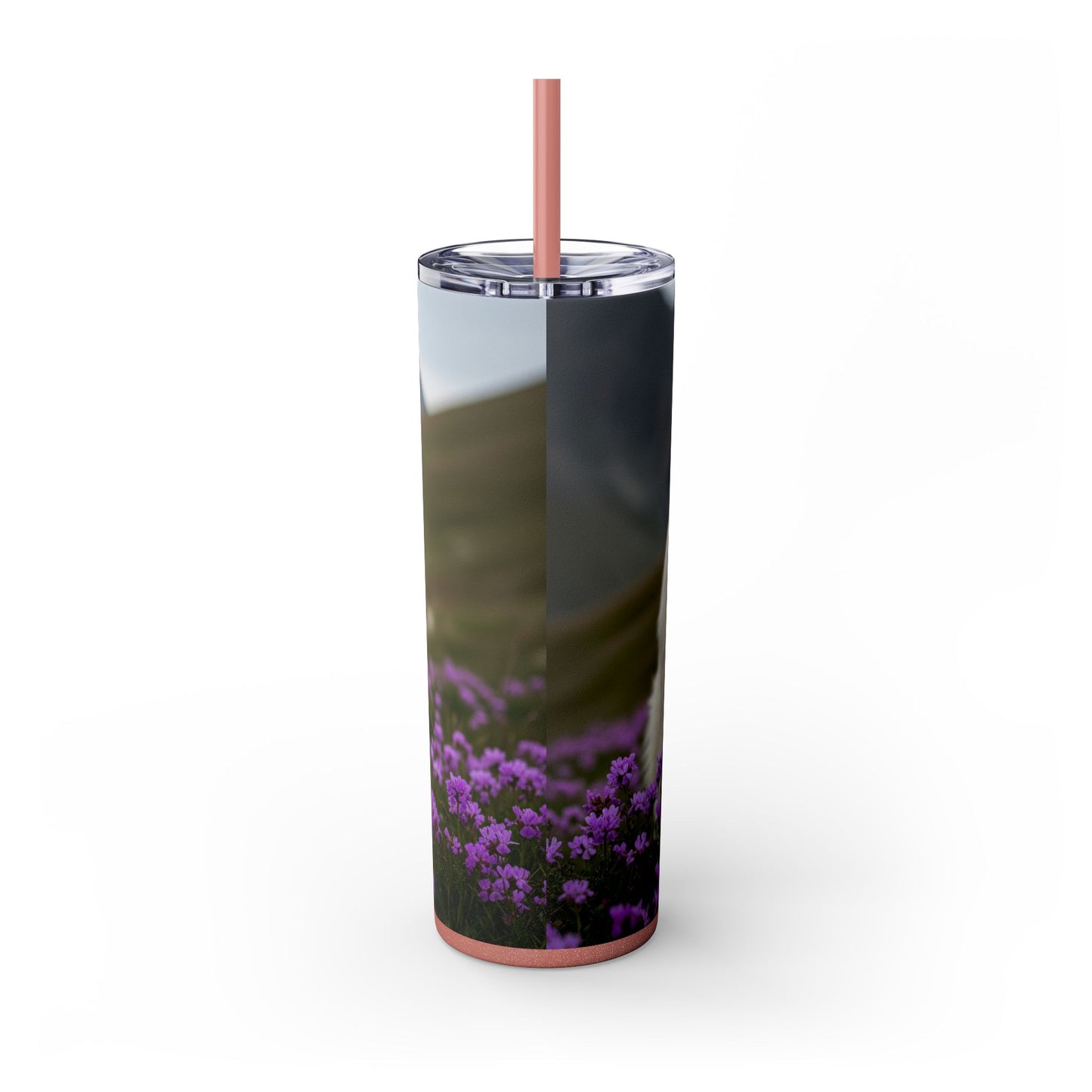 Pyrenean Mountain Dog Skinny Tumbler with Straw, 20oz