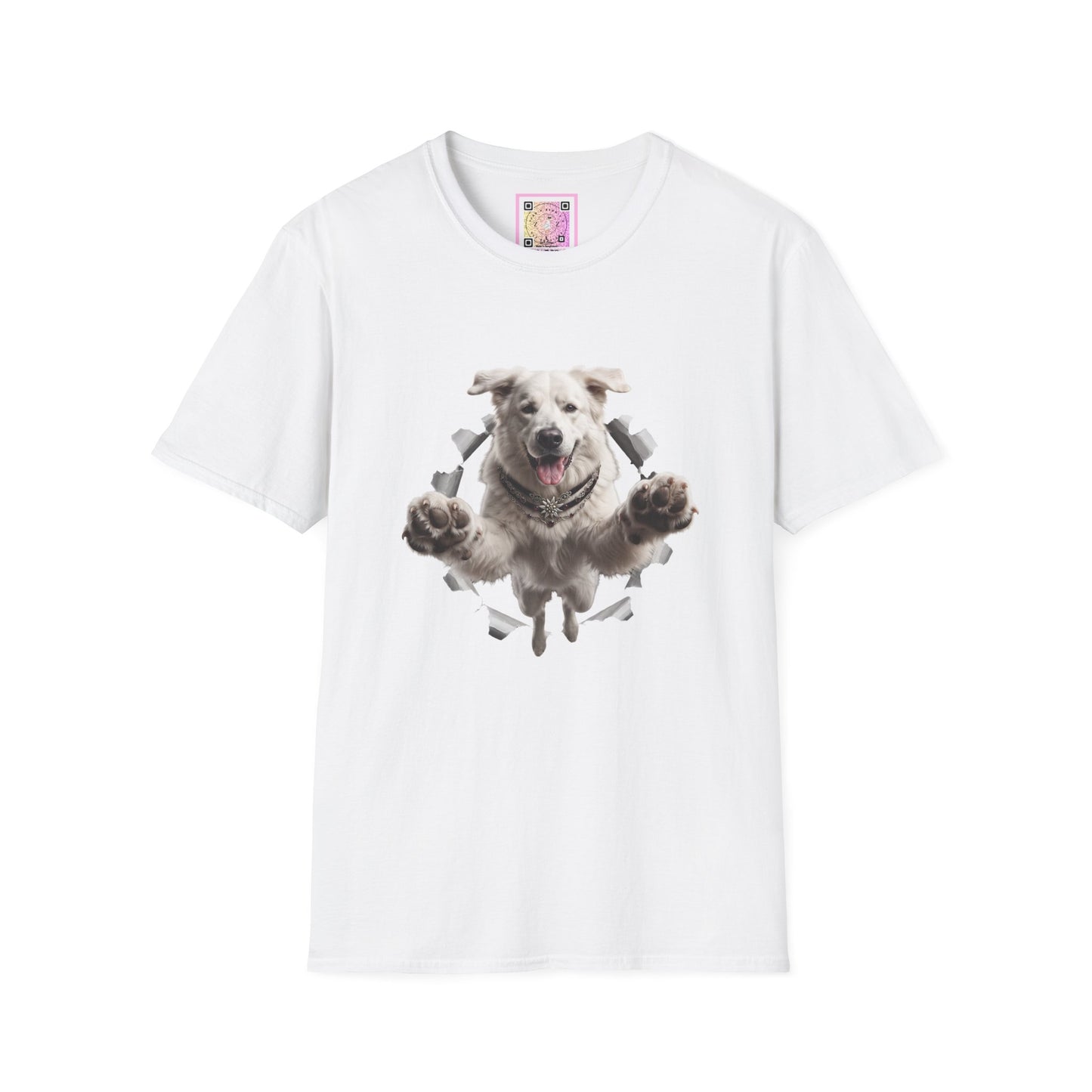 White Swiss Mountain Dog Tee Shirt