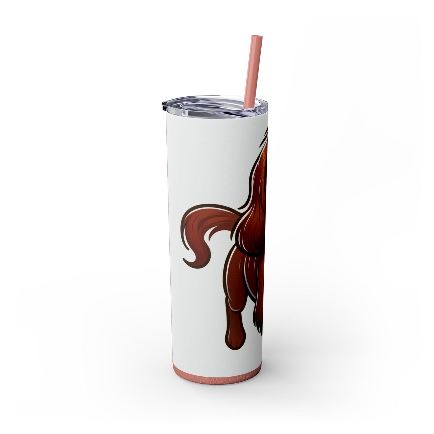 Sussex Spaniel Skinny Tumbler with Straw, 20oz