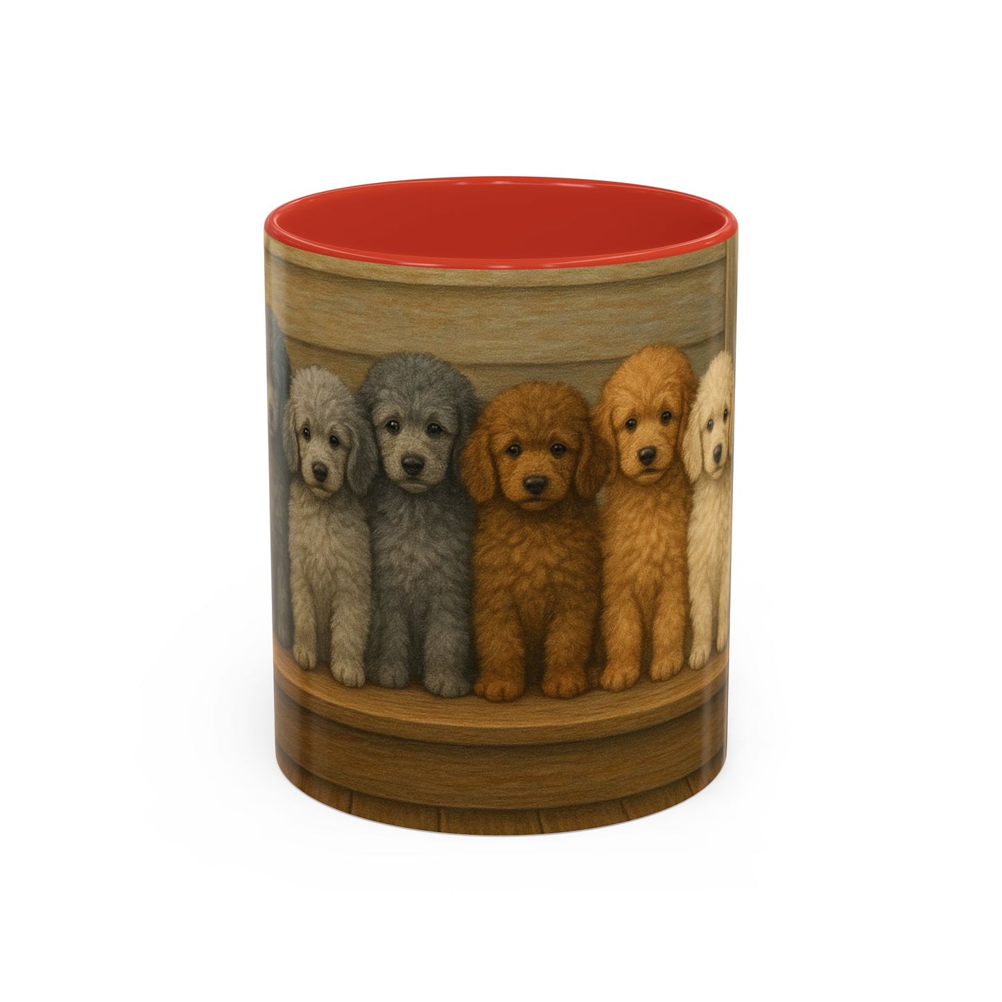 Mug à café décoratif avec motif chiots caniches - Cadeau idéal pour les amoureux des chiens