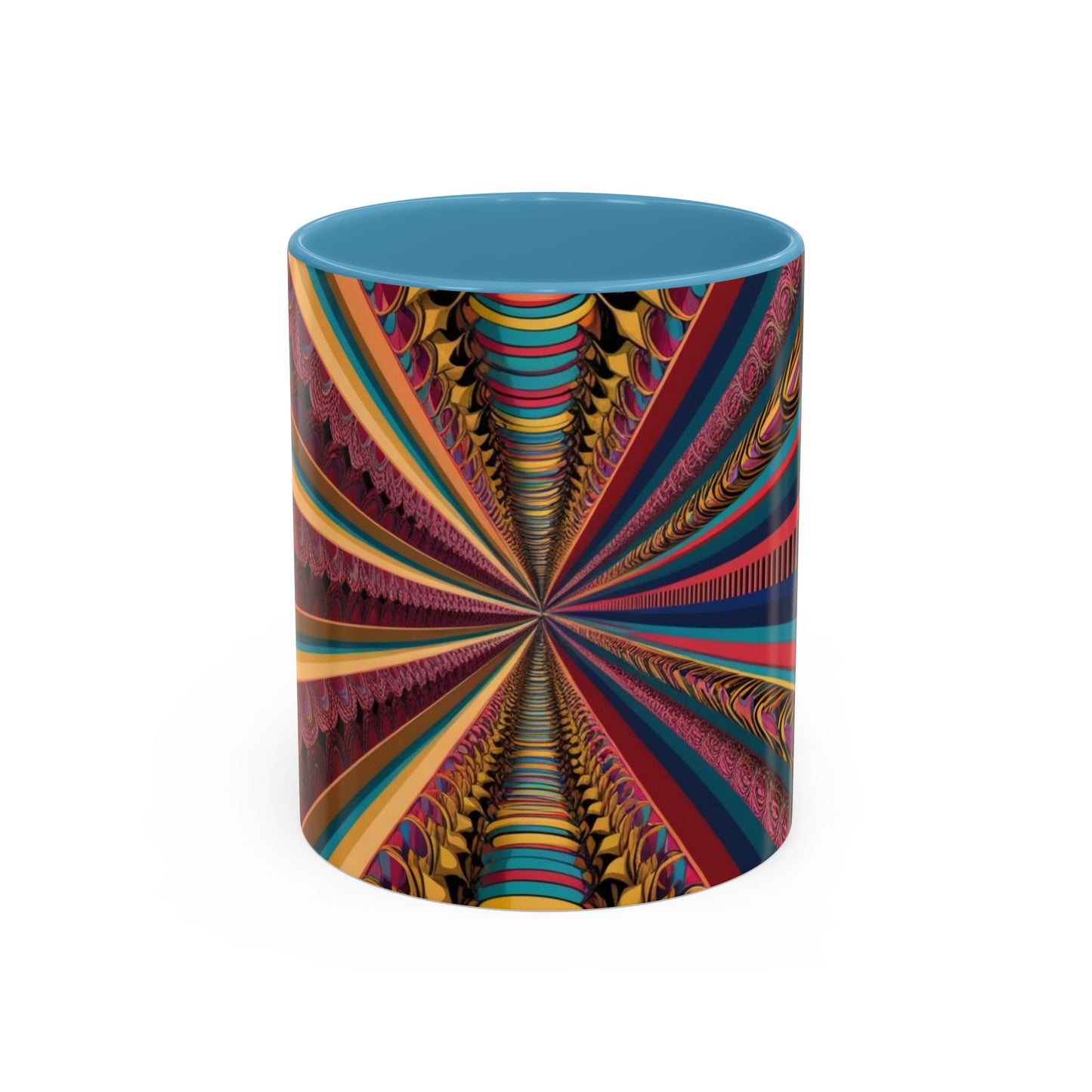Optical Illusion Accent Mug – Ceramic Coffee Cup