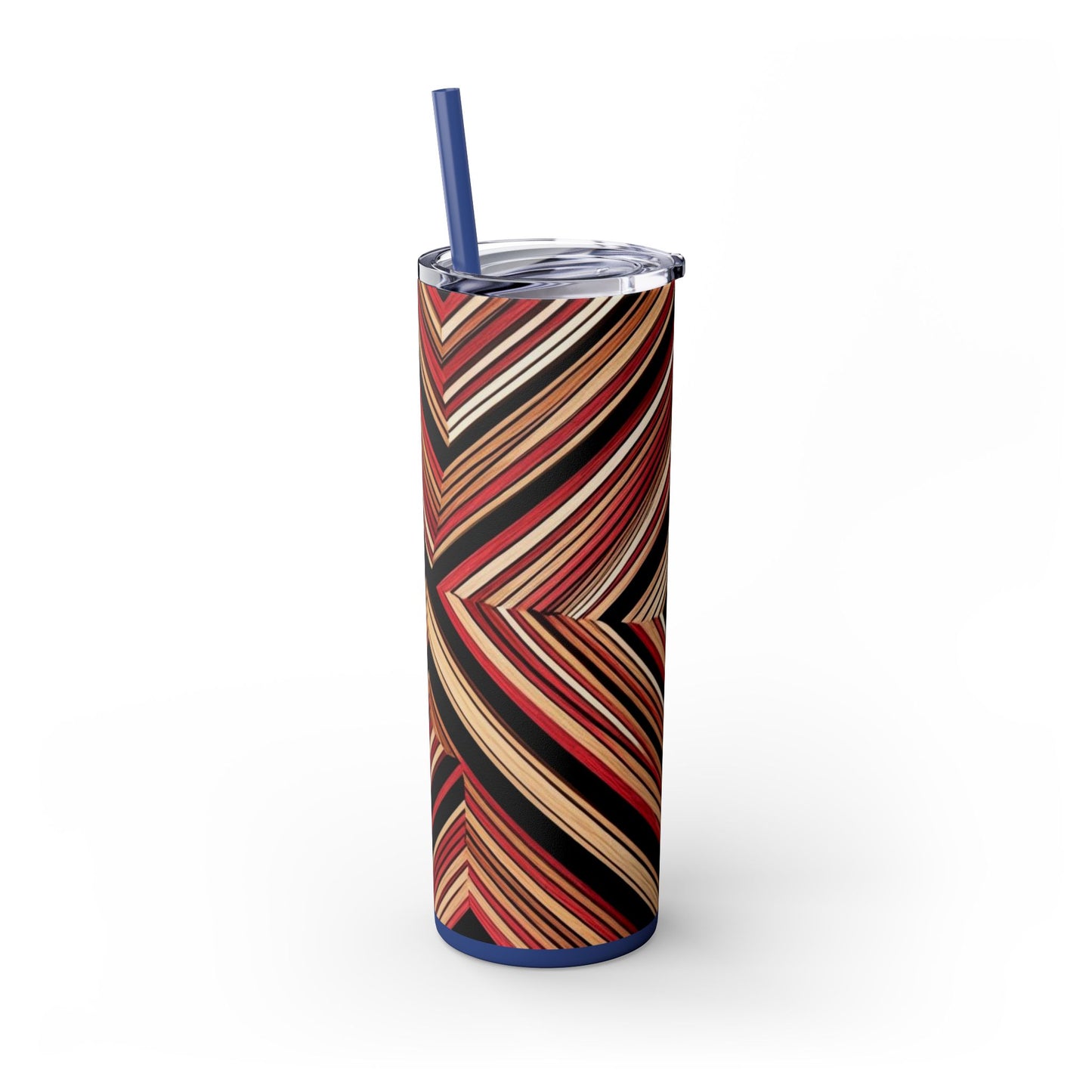 Optical Illusion Skinny Tumbler with Straw, 20oz