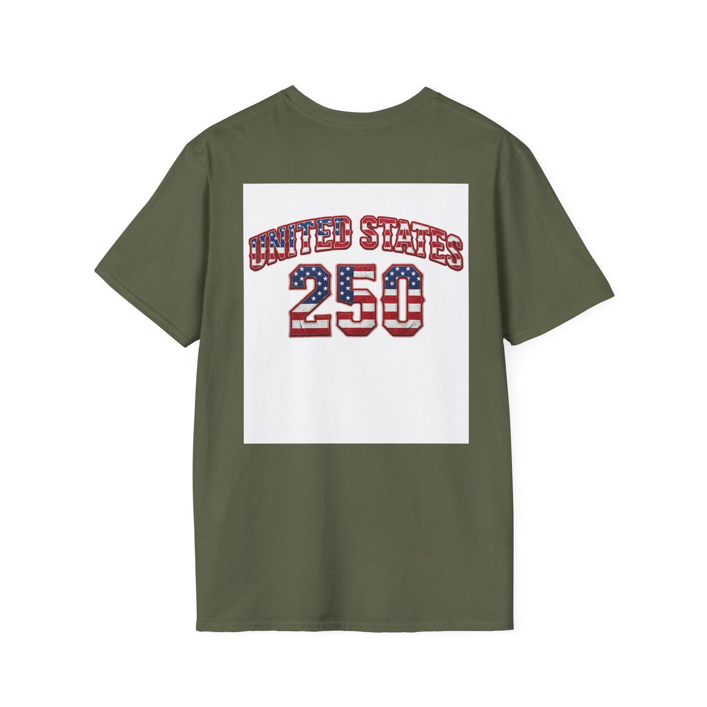 Patriotic T-Shirt — American Flag Dog Tee