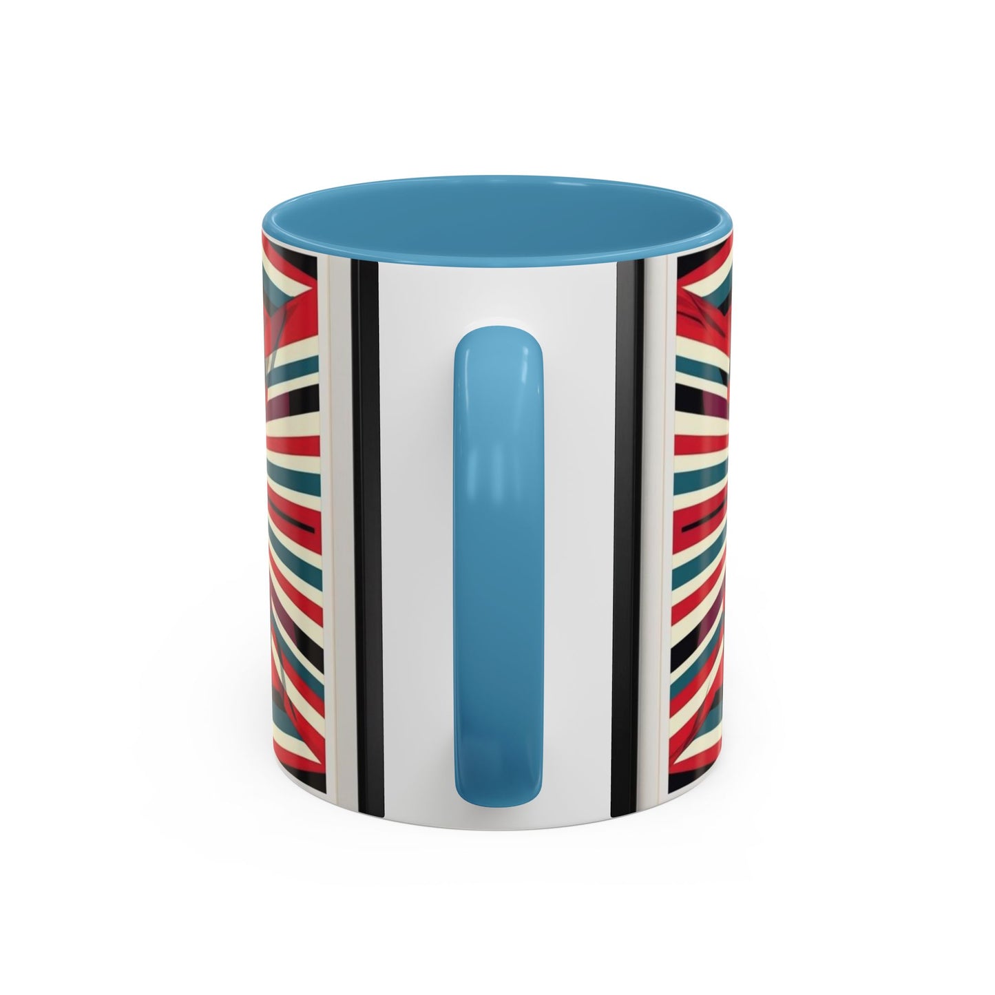 Optical Illusion Accent Mug – Ceramic Coffee Cup