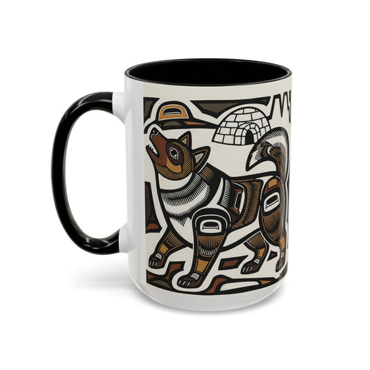 Canadian Eskimo Dog Accent Coffee Mug - Perfect Gift for Dog Lovers