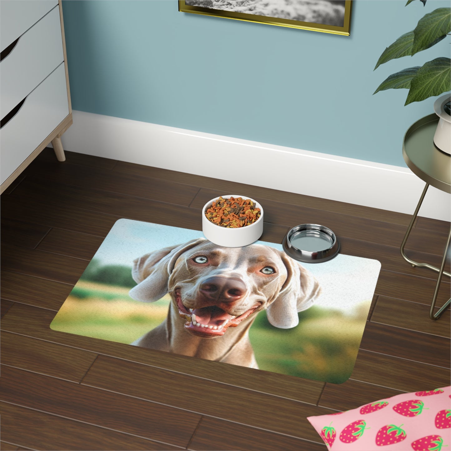 Pet Food Mat (12x18) - Weimaraner