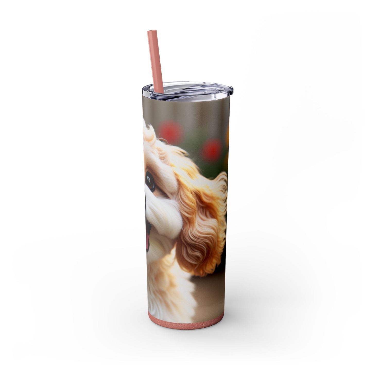 Skinny Tumbler with Straw – 20 oz Stainless Steel Cup
