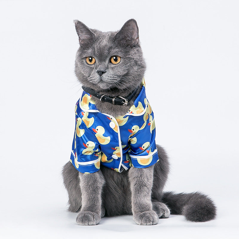 Pijama de seda de pato para mascotas