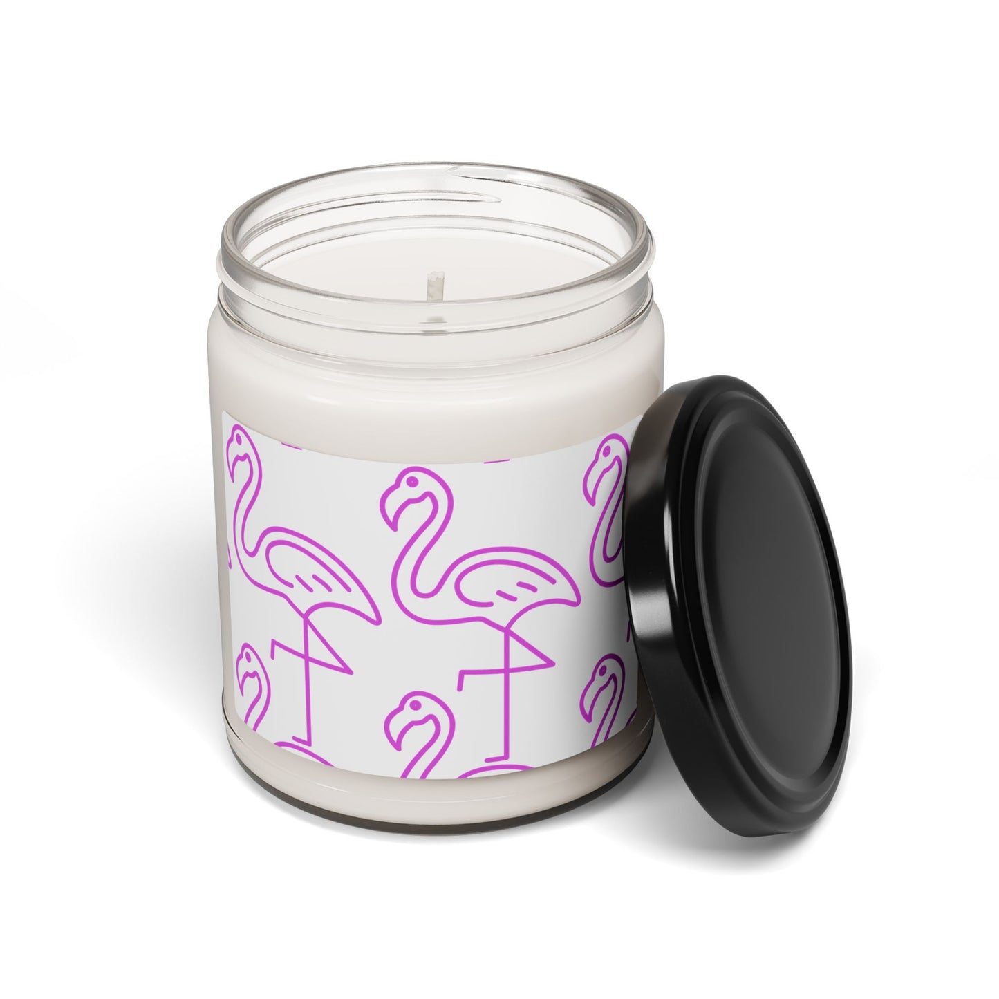 Pink Flamingoes- Scented Soy Candle, 9oz