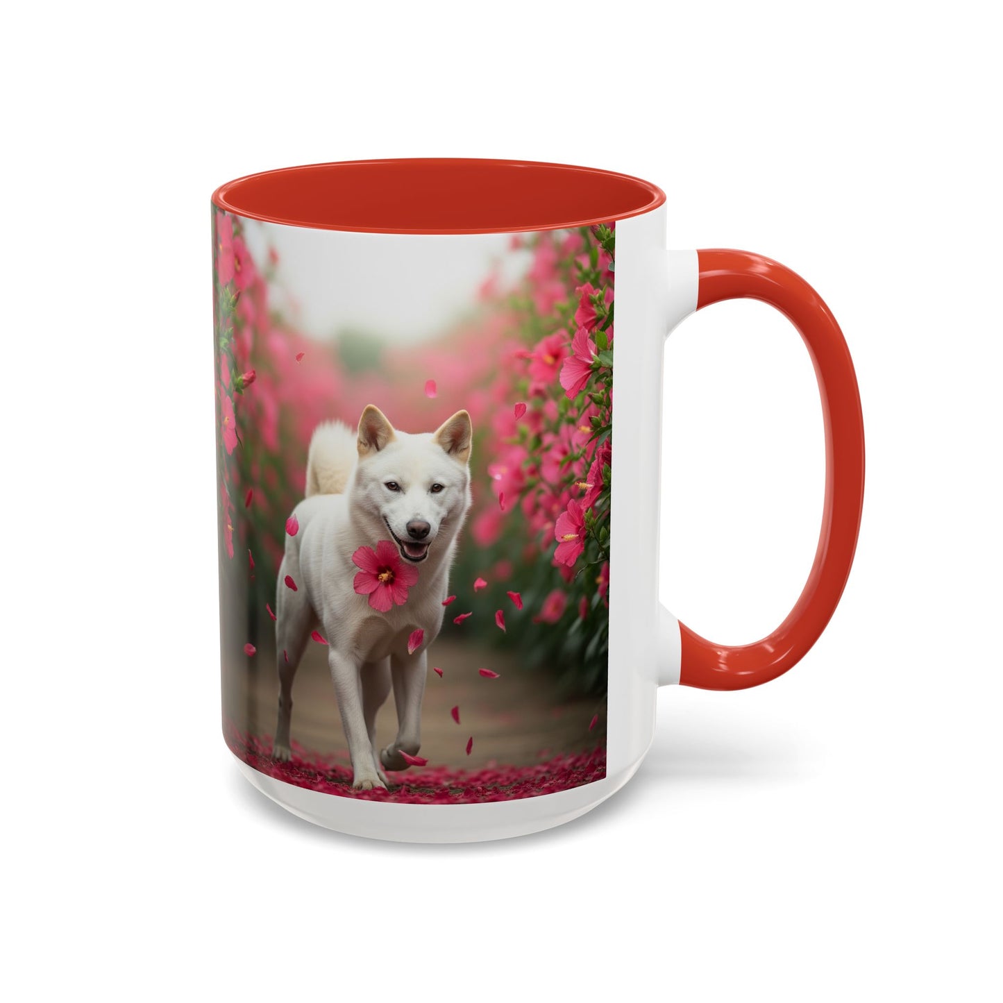 Taza de café con diseño de perro Jindo coreano: el regalo perfecto para los amantes de los perros.