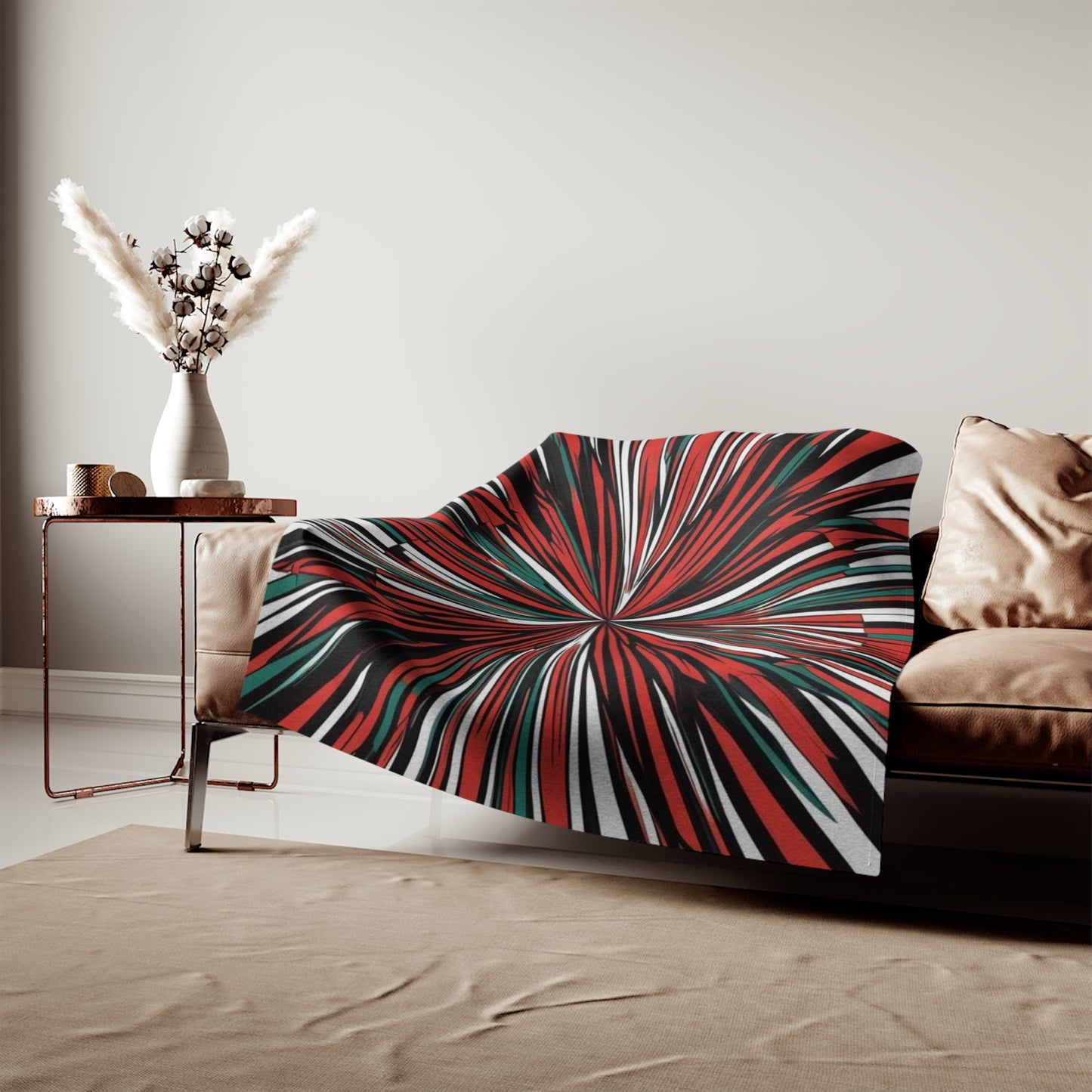 Sweat-shirt/couverture à illusion d'optique