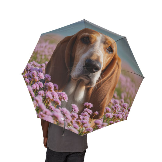Basset Fauve de Bretagne Semi-Automatic Foldable Umbrella