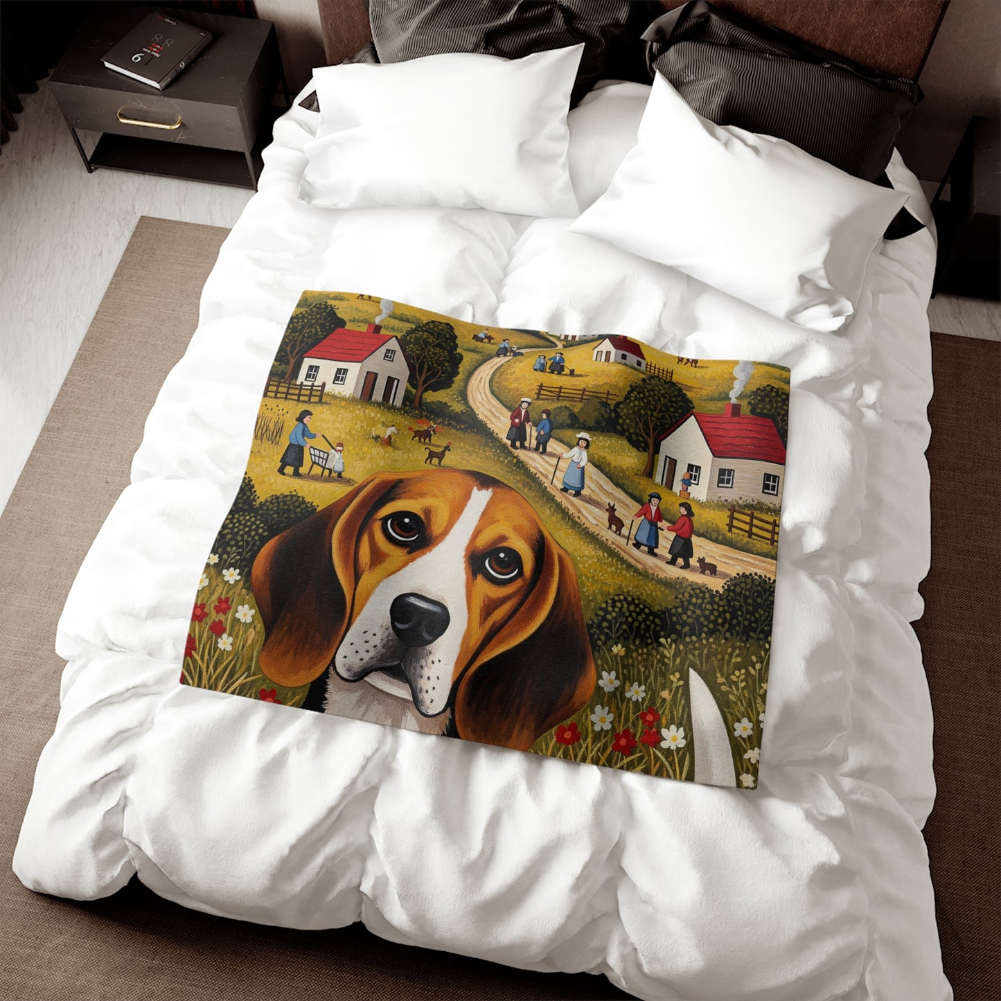 Beagle Sweatshirt Blanket