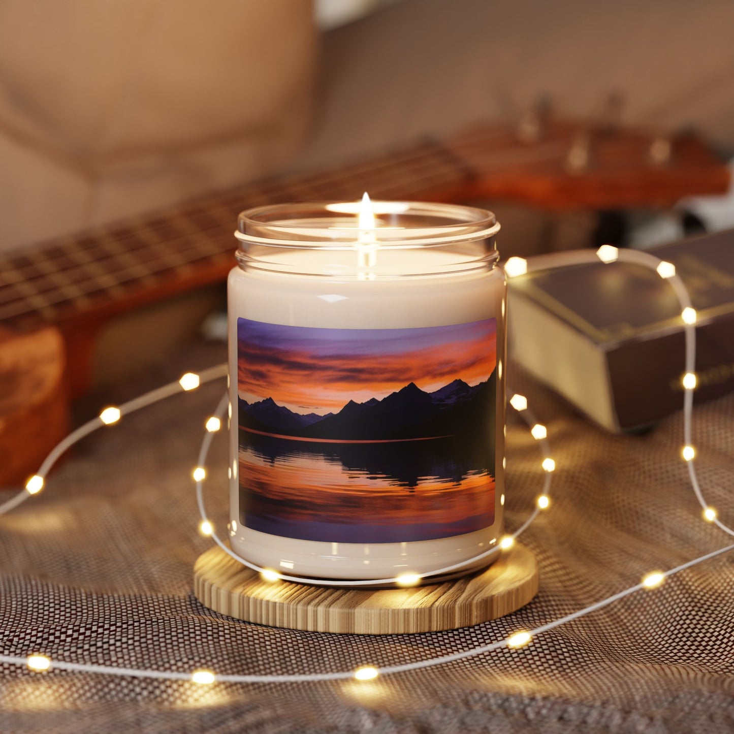 Mountain Lake Sunset- Scented Soy Candle, 9oz