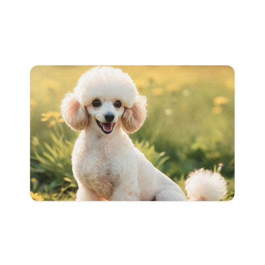 Pet Food Mat (12x18) - Miniature Poodle