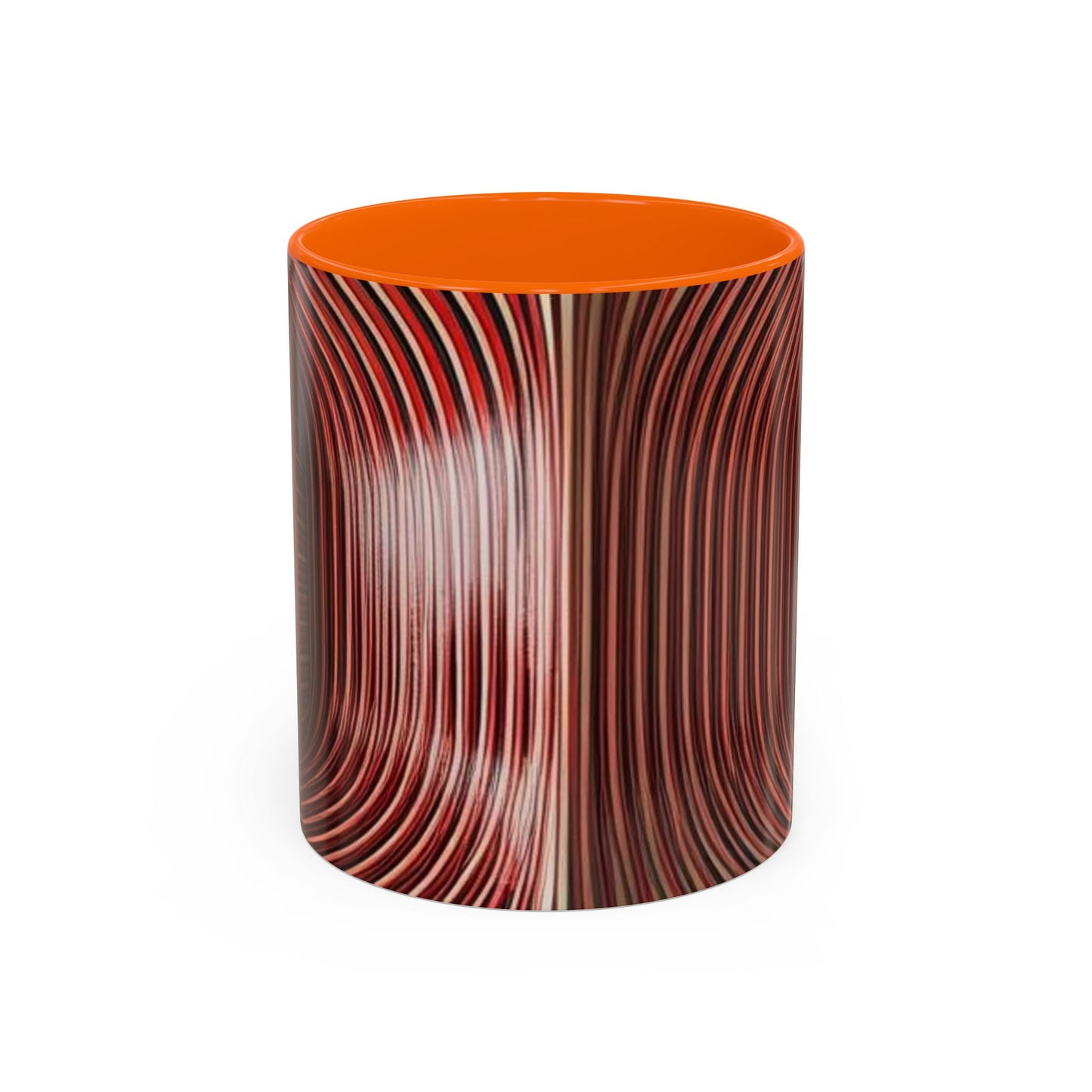 Optical Illusion Accent Mug – Ceramic Coffee Cup