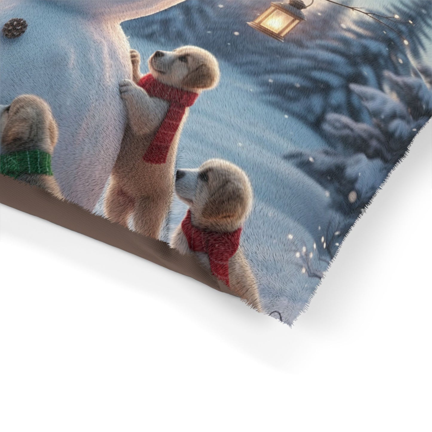 Holiday Snowman Dog Pet Bed