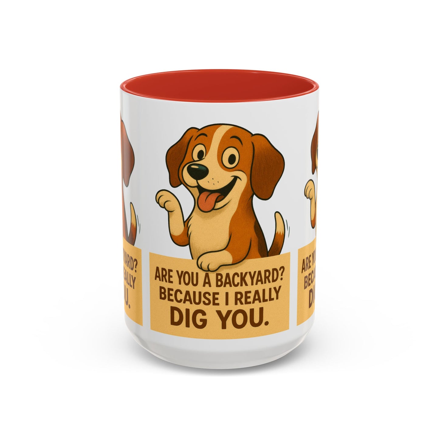 Backyard Dig Accent Coffee Mug - Perfect Gift for Dog Lovers