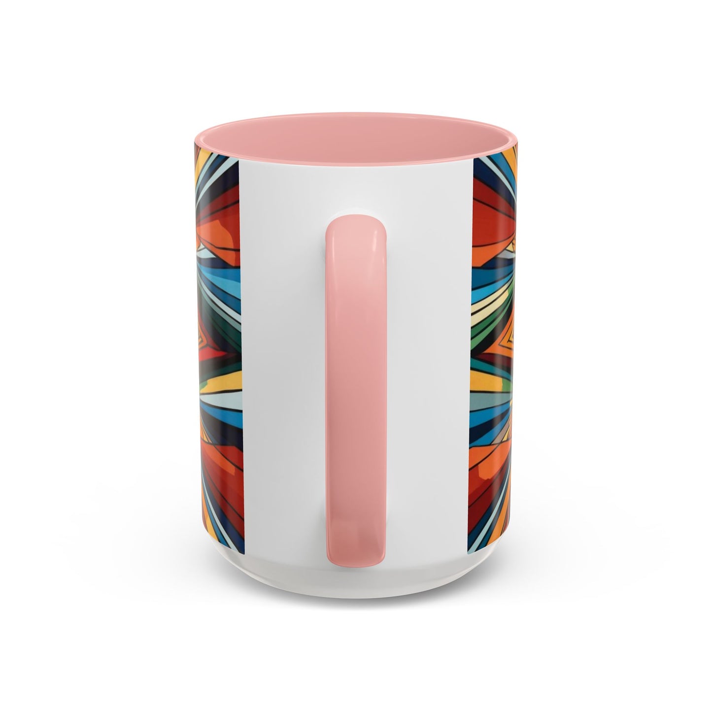 Optical Illusion Accent Mug – Ceramic Coffee Cup