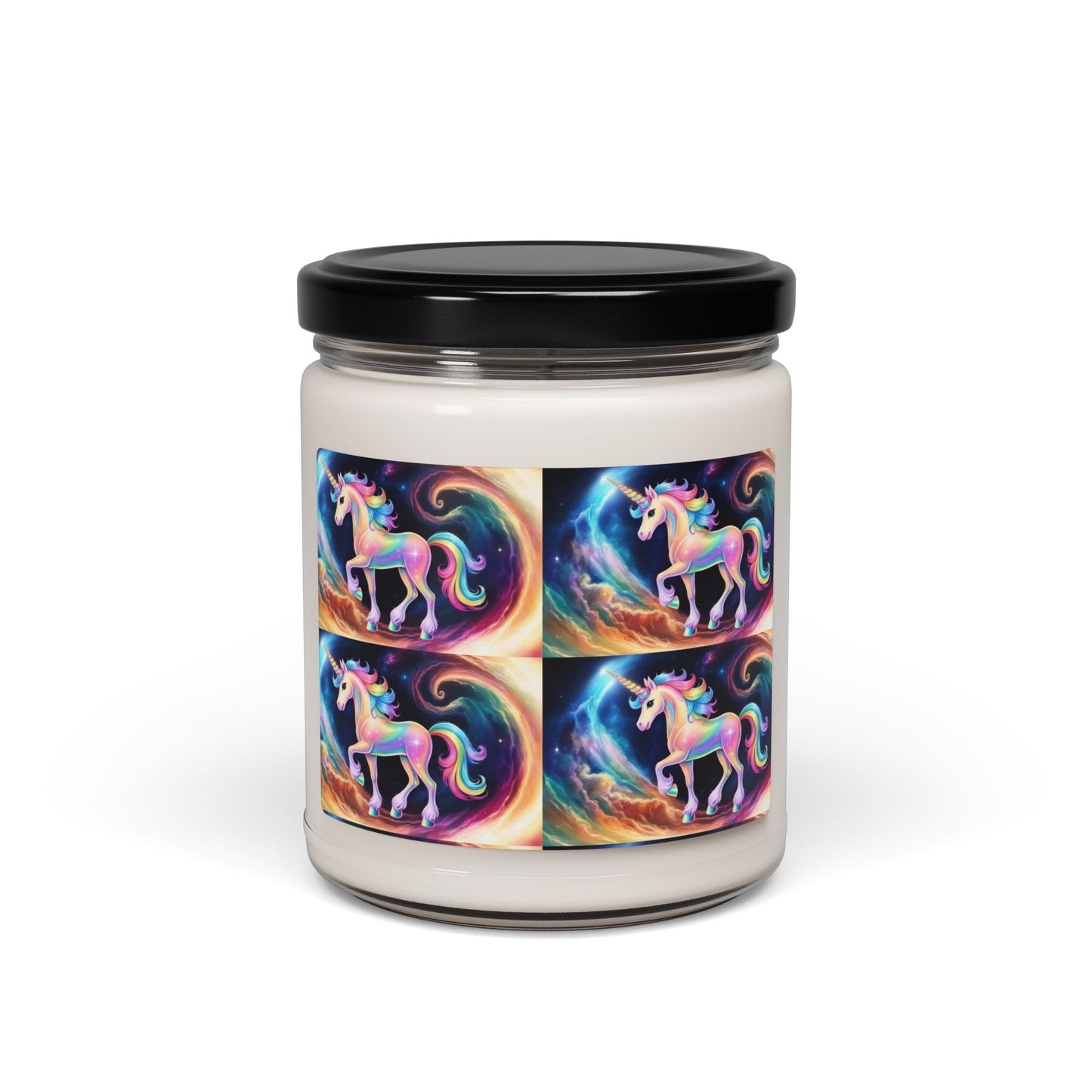 Glittery Psychedelic Unicorn- Scented Soy Candle, 9oz