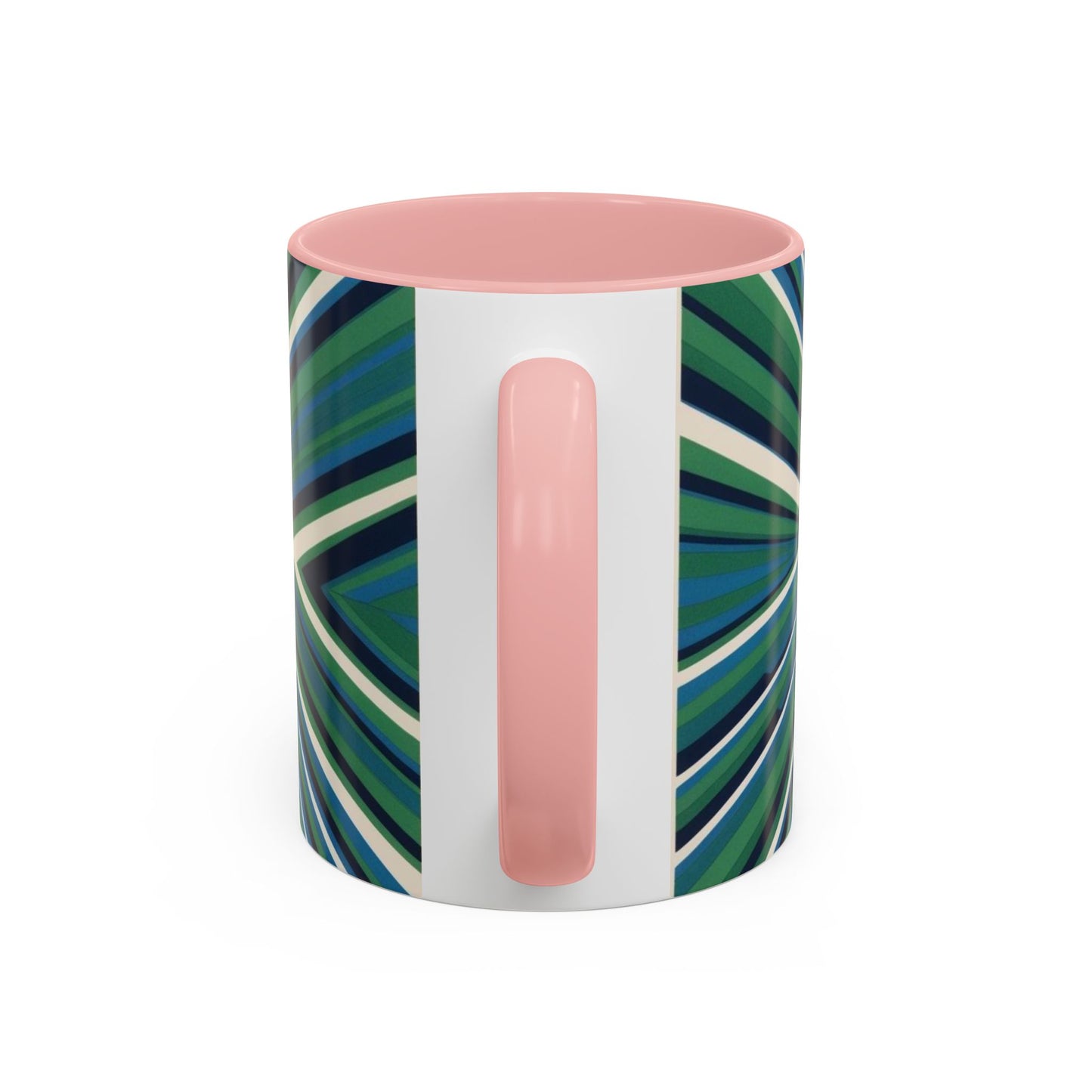 Optical Illusion Accent Mug – Ceramic Coffee Cup