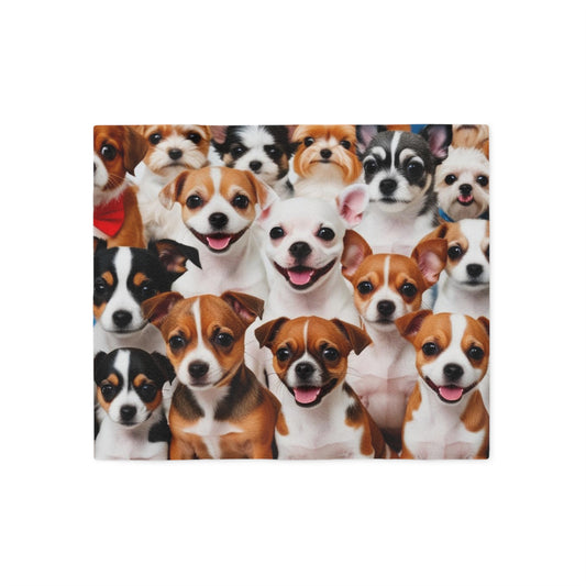 Tiny Dogs Sweatshirt Blanket