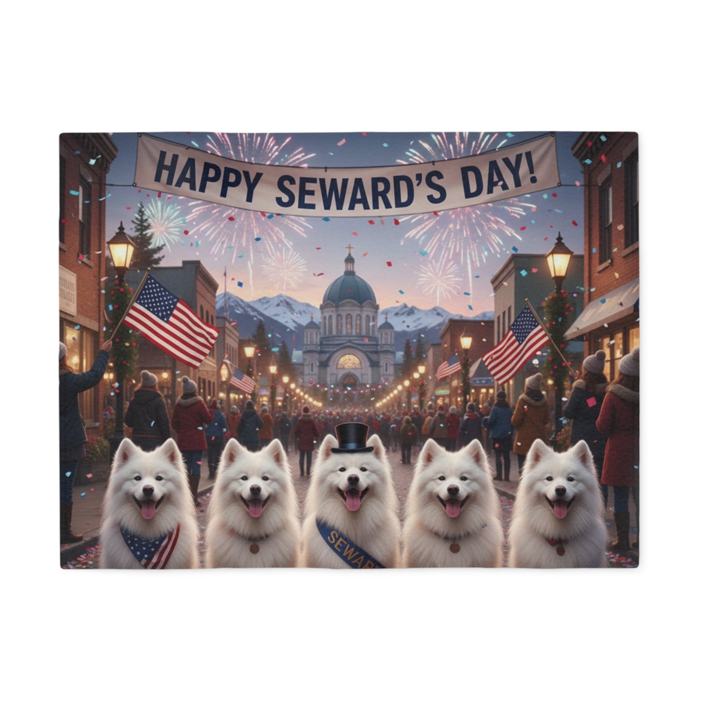 Happy Seward's Day Blanket