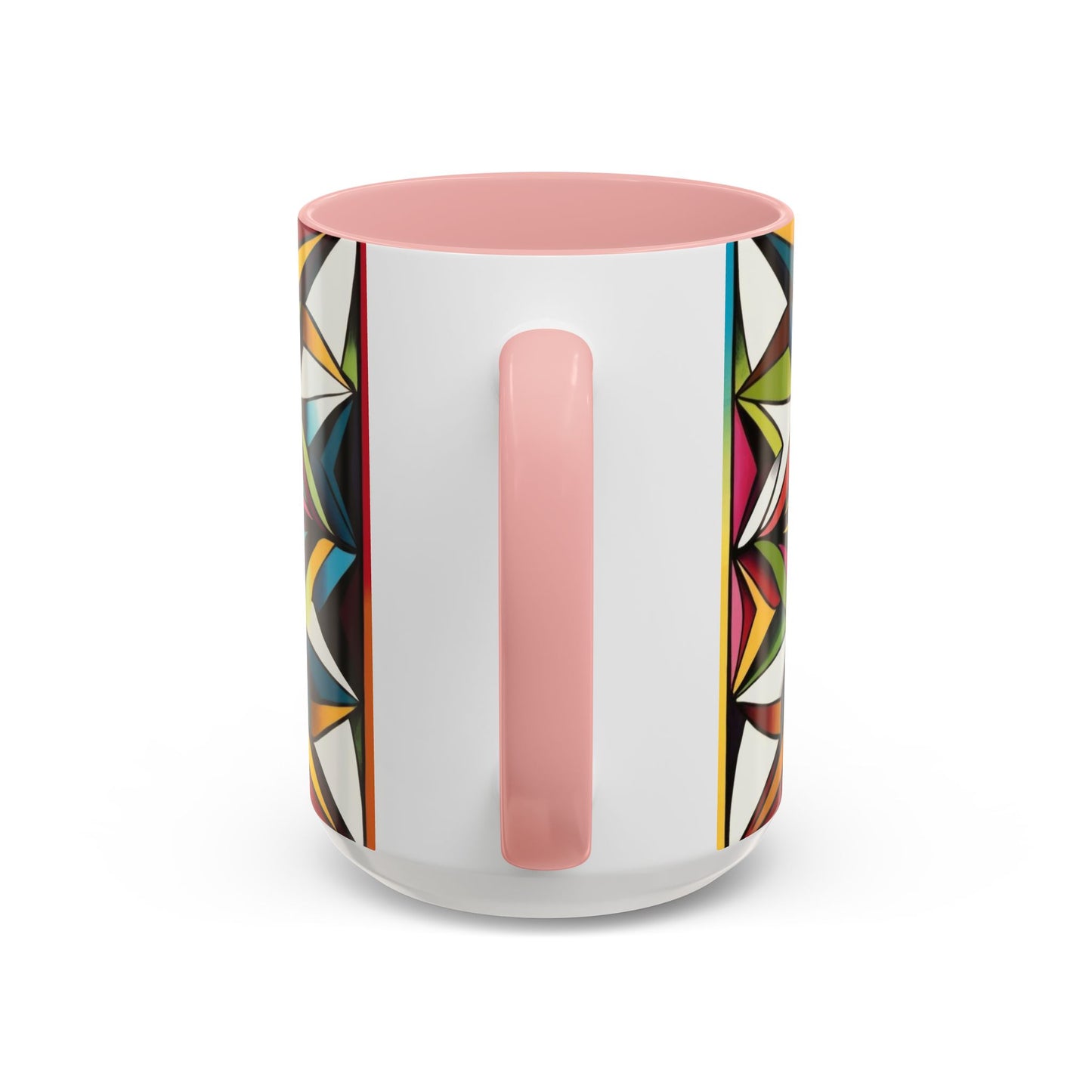 Optical Illusion Accent Mug – Ceramic Coffee Cup