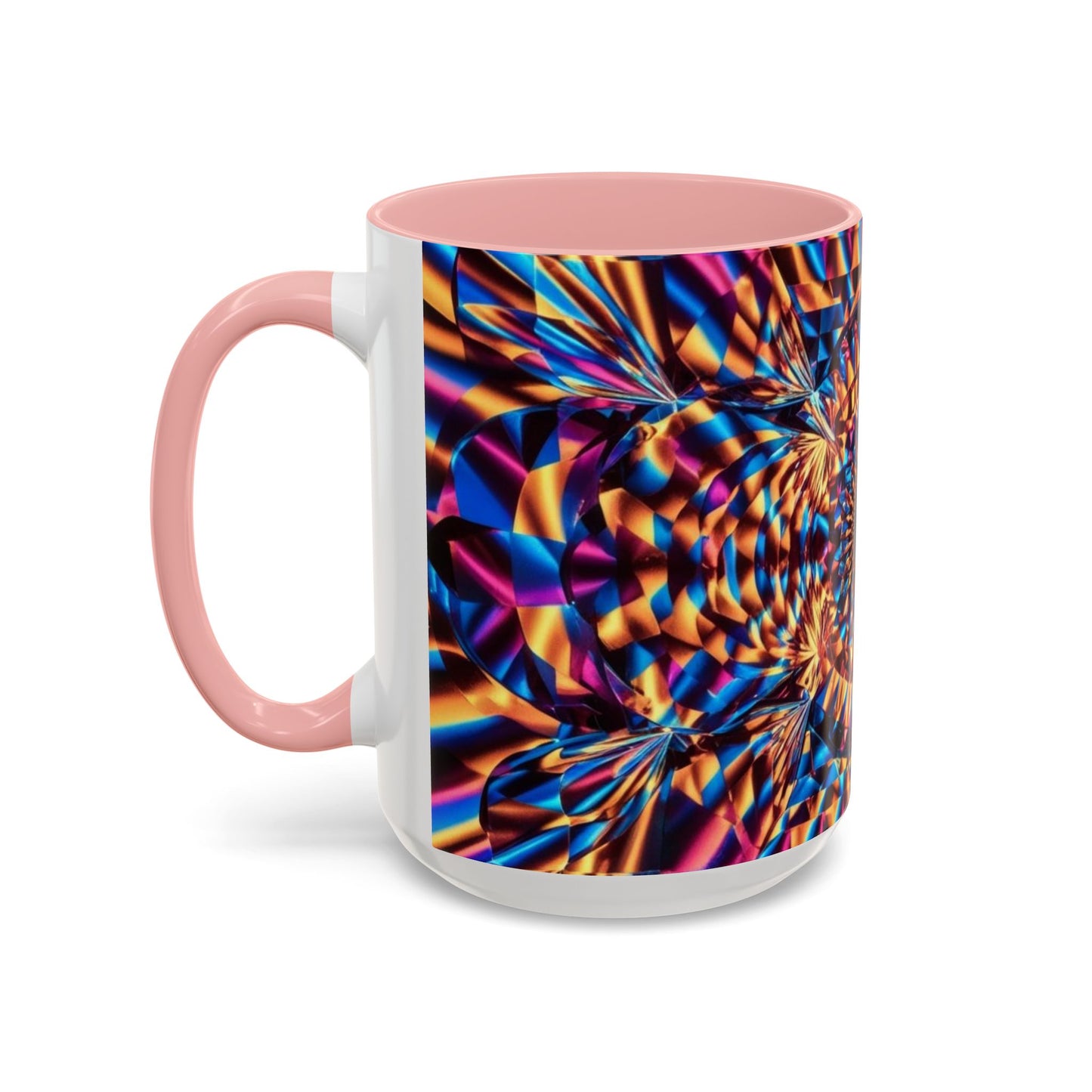 Optical Illusion Accent Mug – Ceramic Coffee Cup