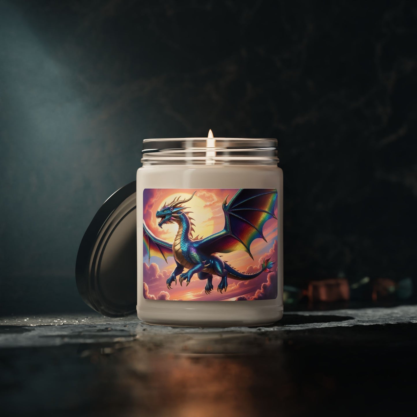 Rainbow Dragon- Scented Soy Candle, 9oz