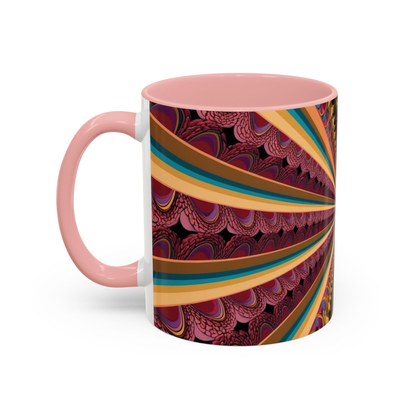 Optical Illusion Accent Mug – Ceramic Coffee Cup