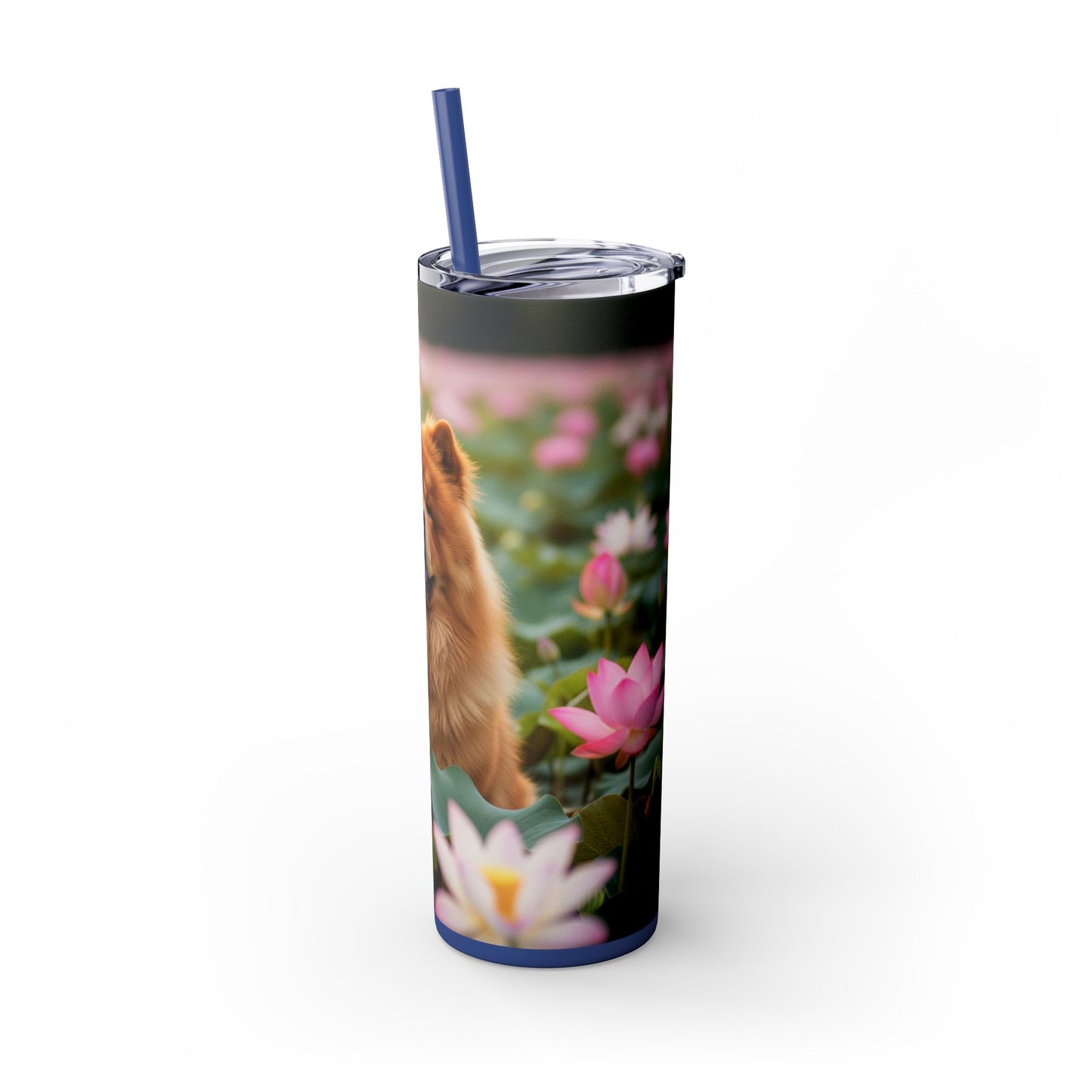 Skinny Tumbler with Straw – 20 oz Stainless Steel Cup