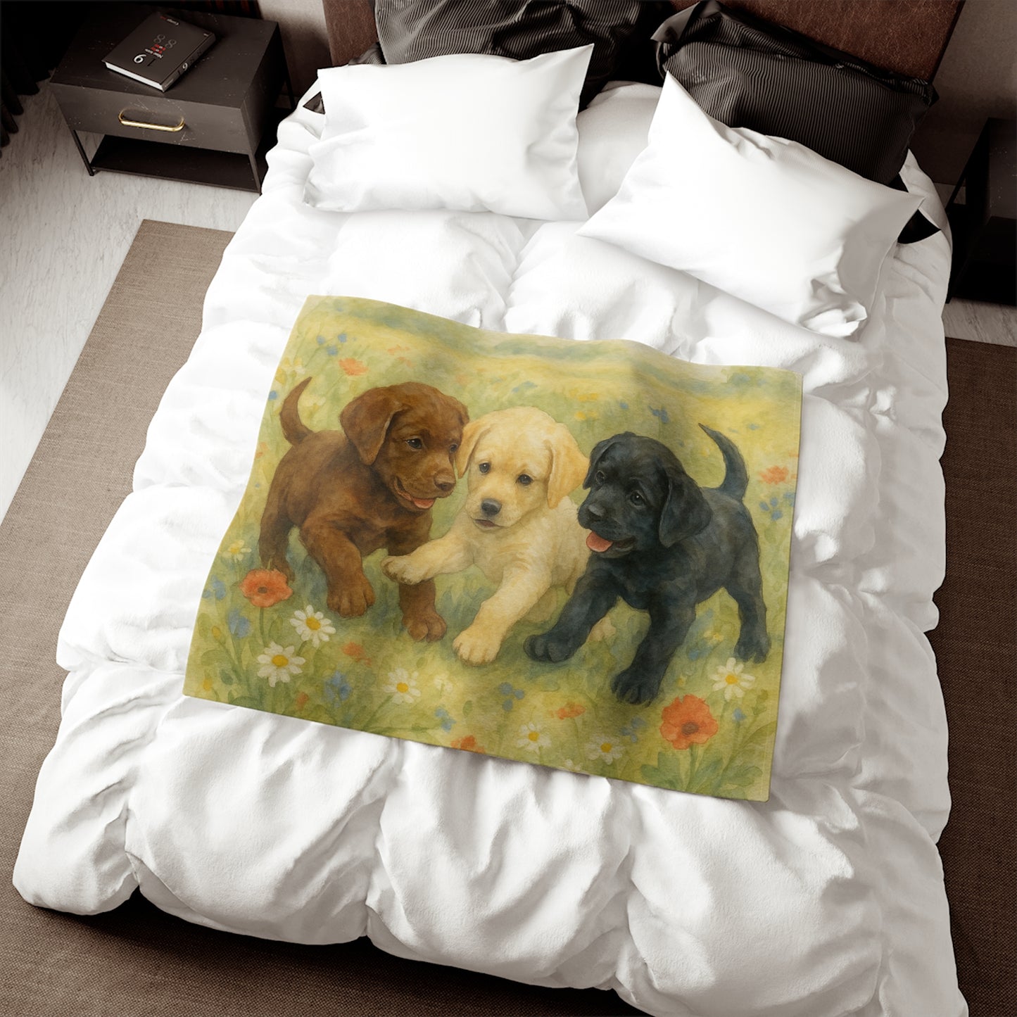 Couverture en sweat-shirt pour chiots Labrador Retriever
