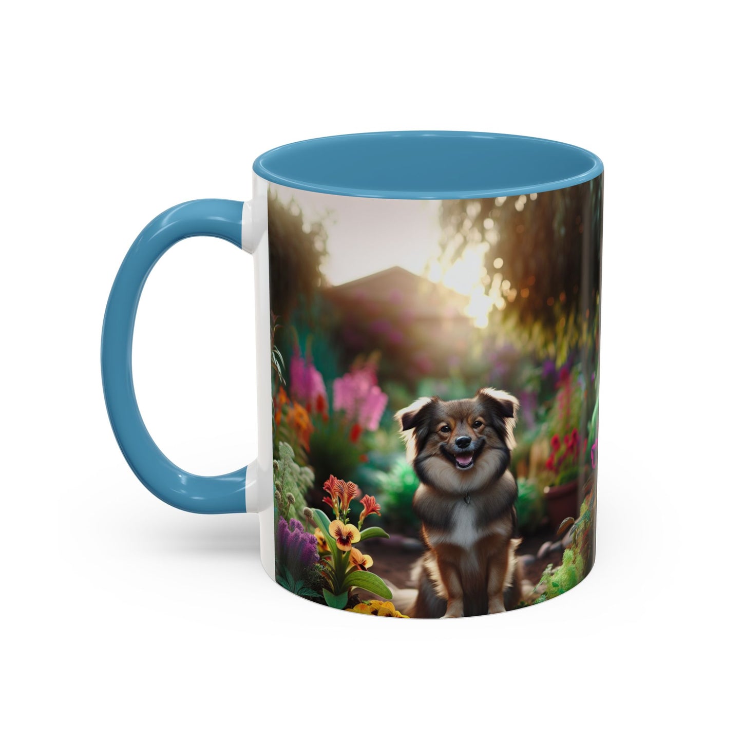 Taza de café con orquídea inca peruana: el regalo perfecto para los amantes de los perros.