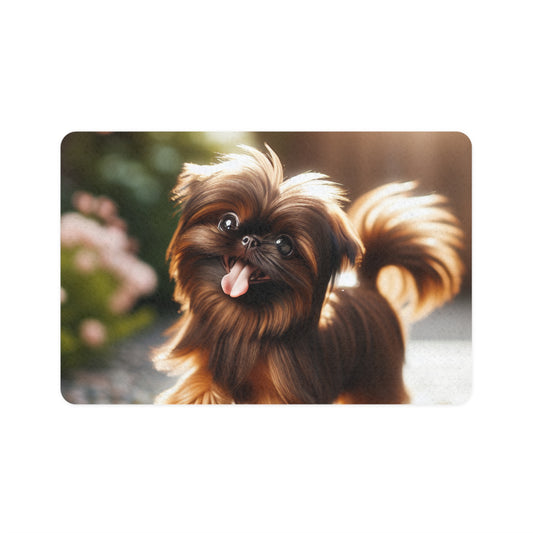 Pet Food Mat (12x18) - Silky Brussels