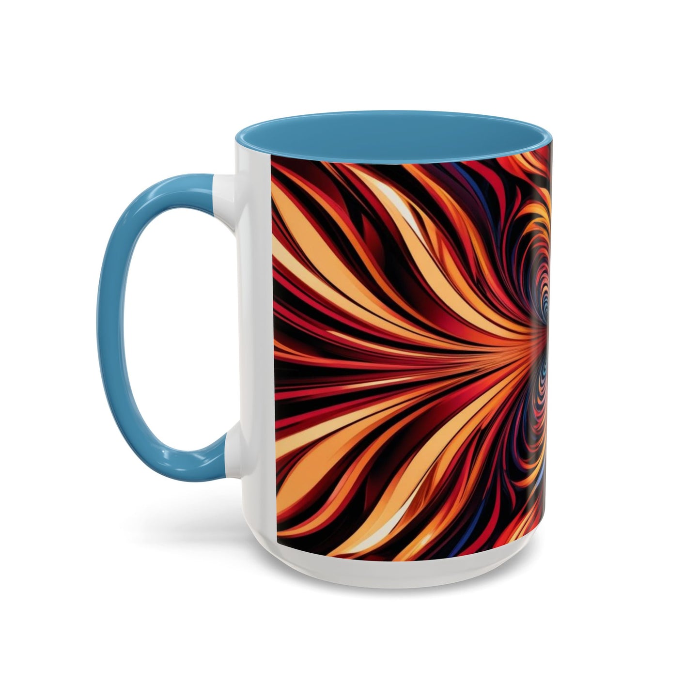 Optical Illusion Accent Mug – Ceramic Coffee Cup