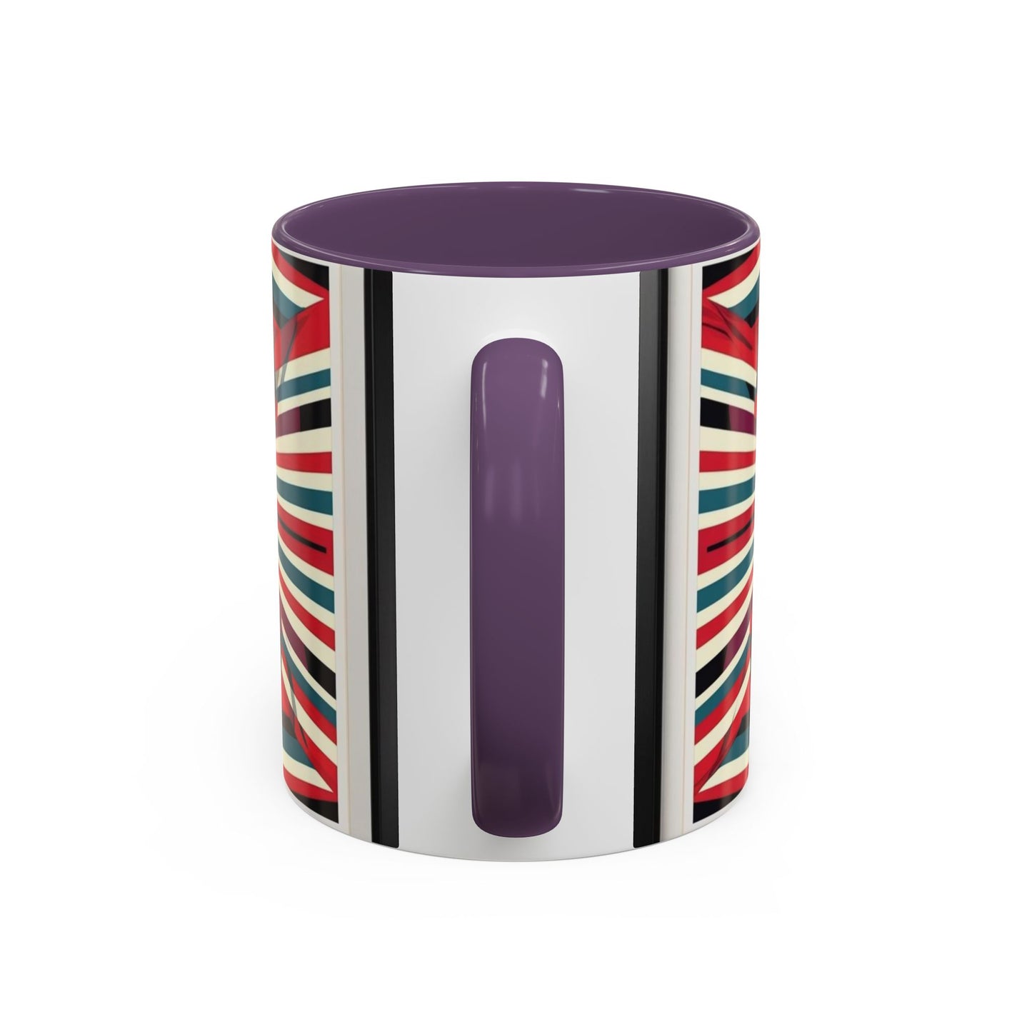 Optical Illusion Accent Mug – Ceramic Coffee Cup