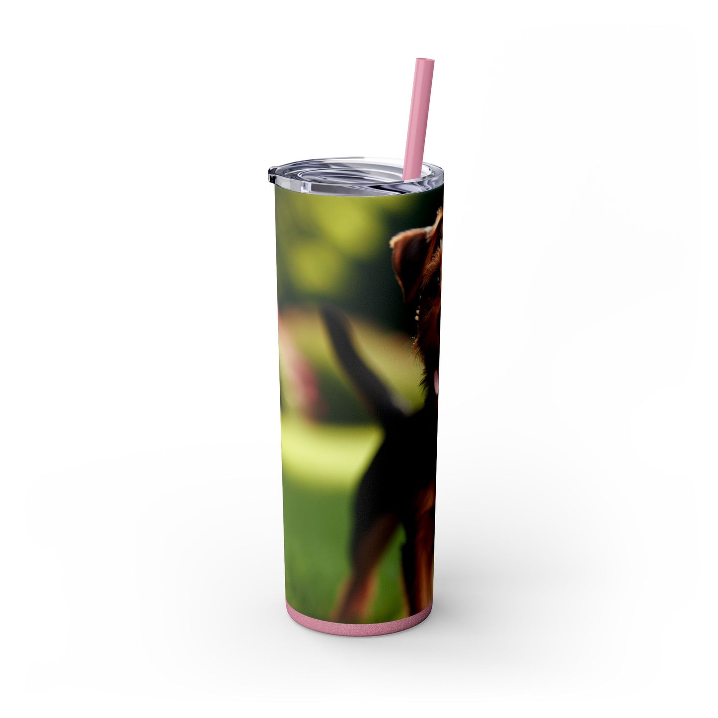 Deutscher Jagdterrier Vaso con pajita, 20 oz