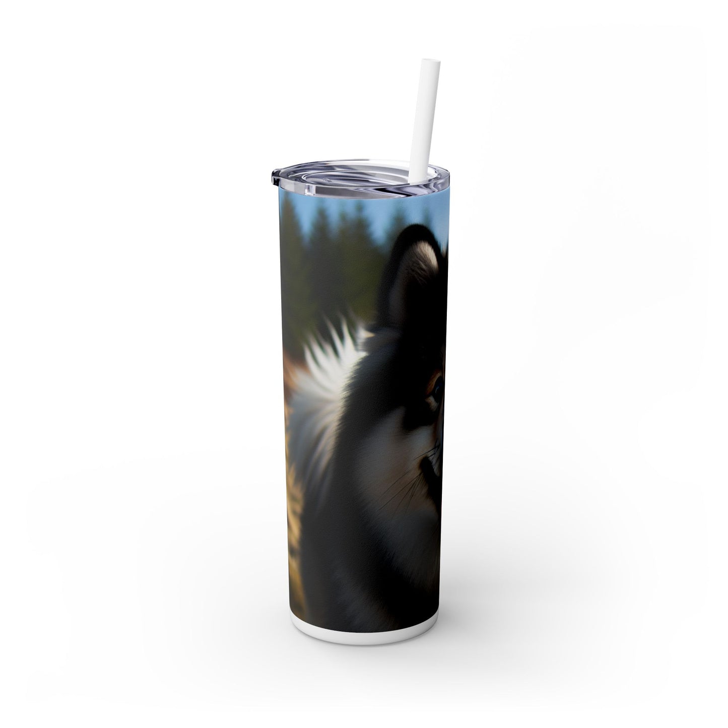 Norwegian Buhund Tumbler with Straw, 20oz