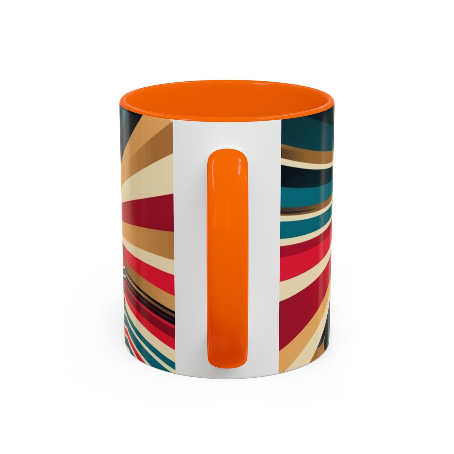 Optical Illusion Accent Mug – Ceramic Coffee Cup