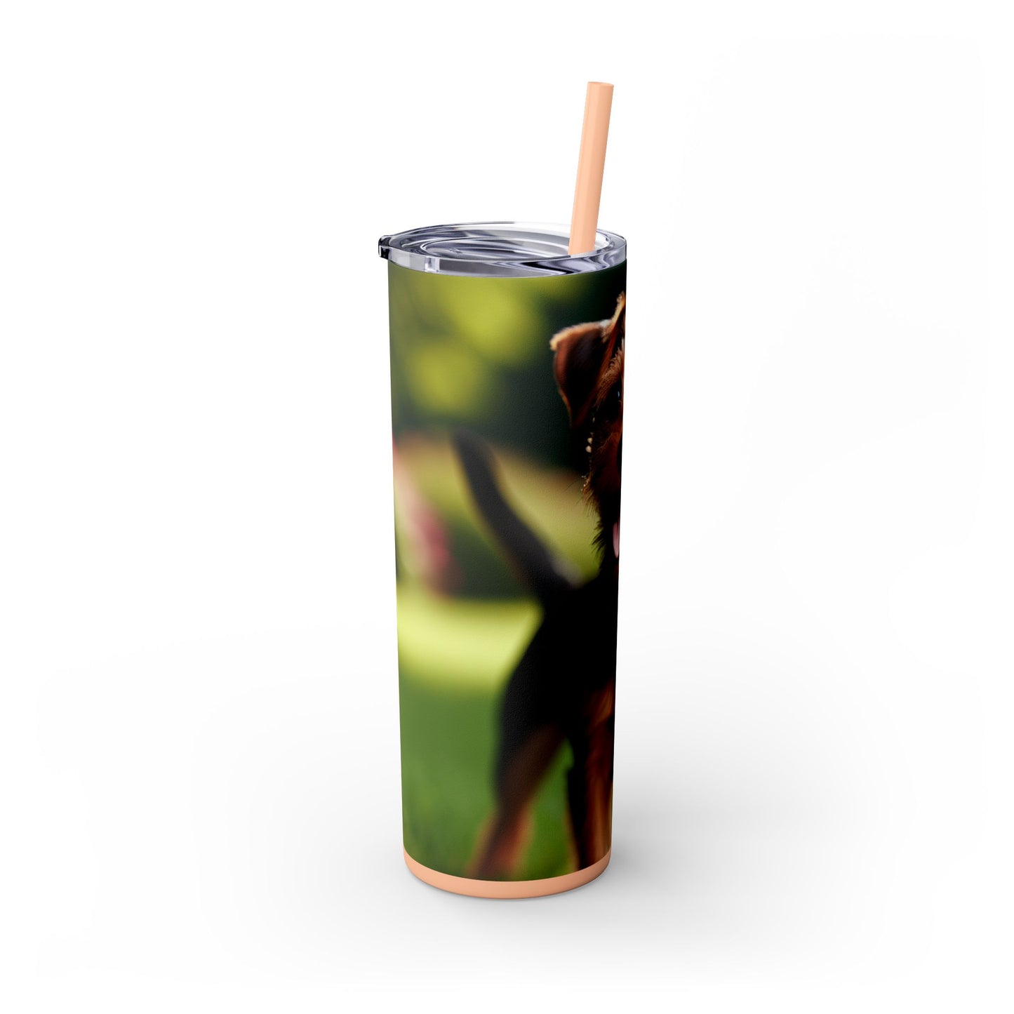 Deutscher Jagdterrier Vaso con pajita, 20 oz