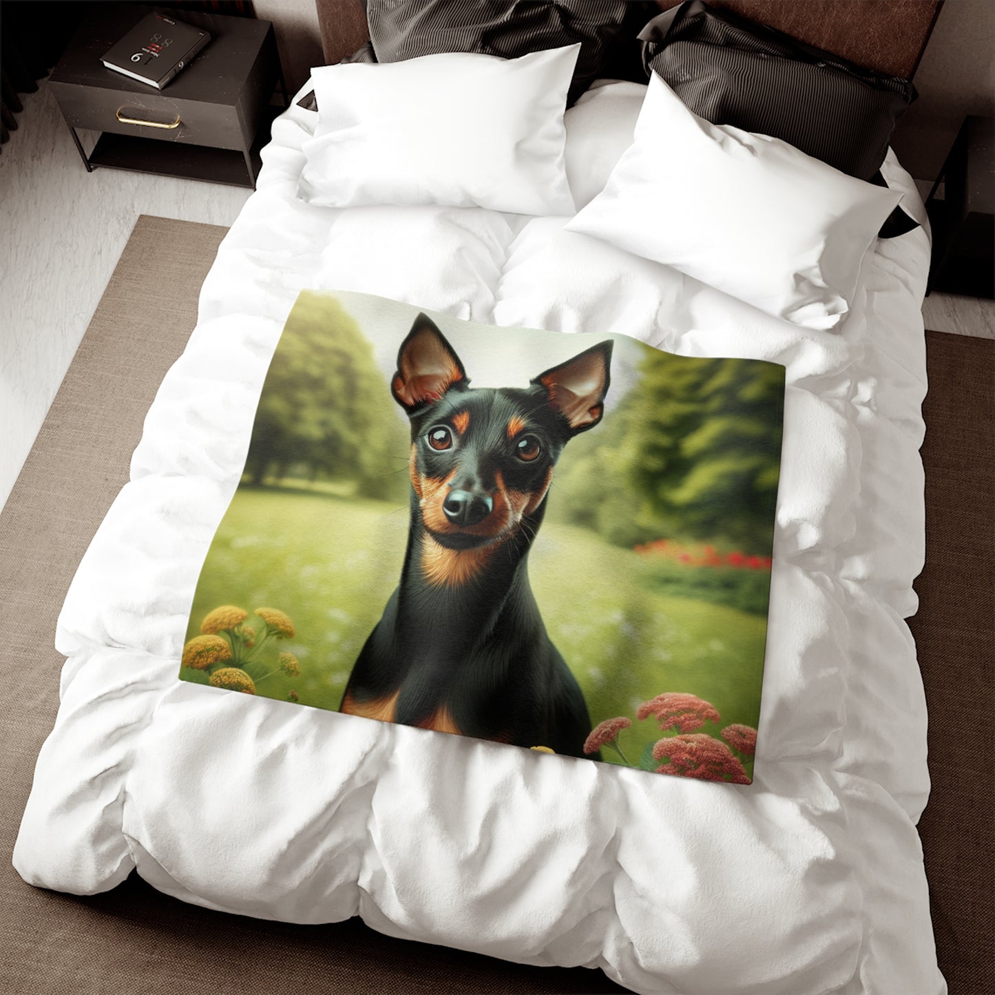 Manchester Terrier Sweatshirt Blanket