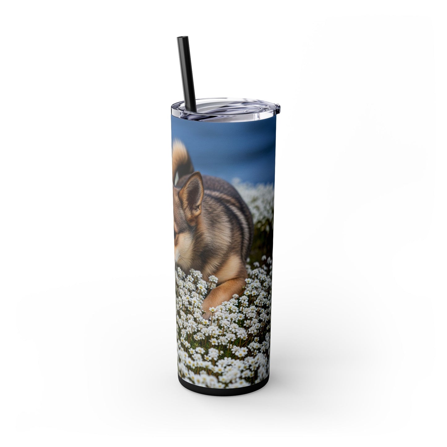 Norwegian Lundehund Tumbler with Straw, 20oz