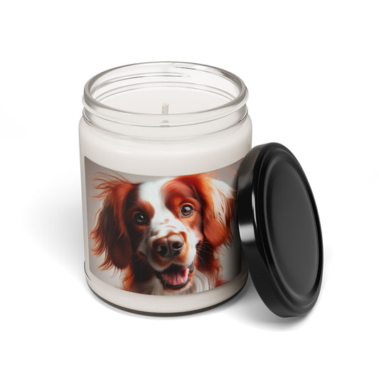 Irish Red and White Setter- Scented Soy Candle, 9oz