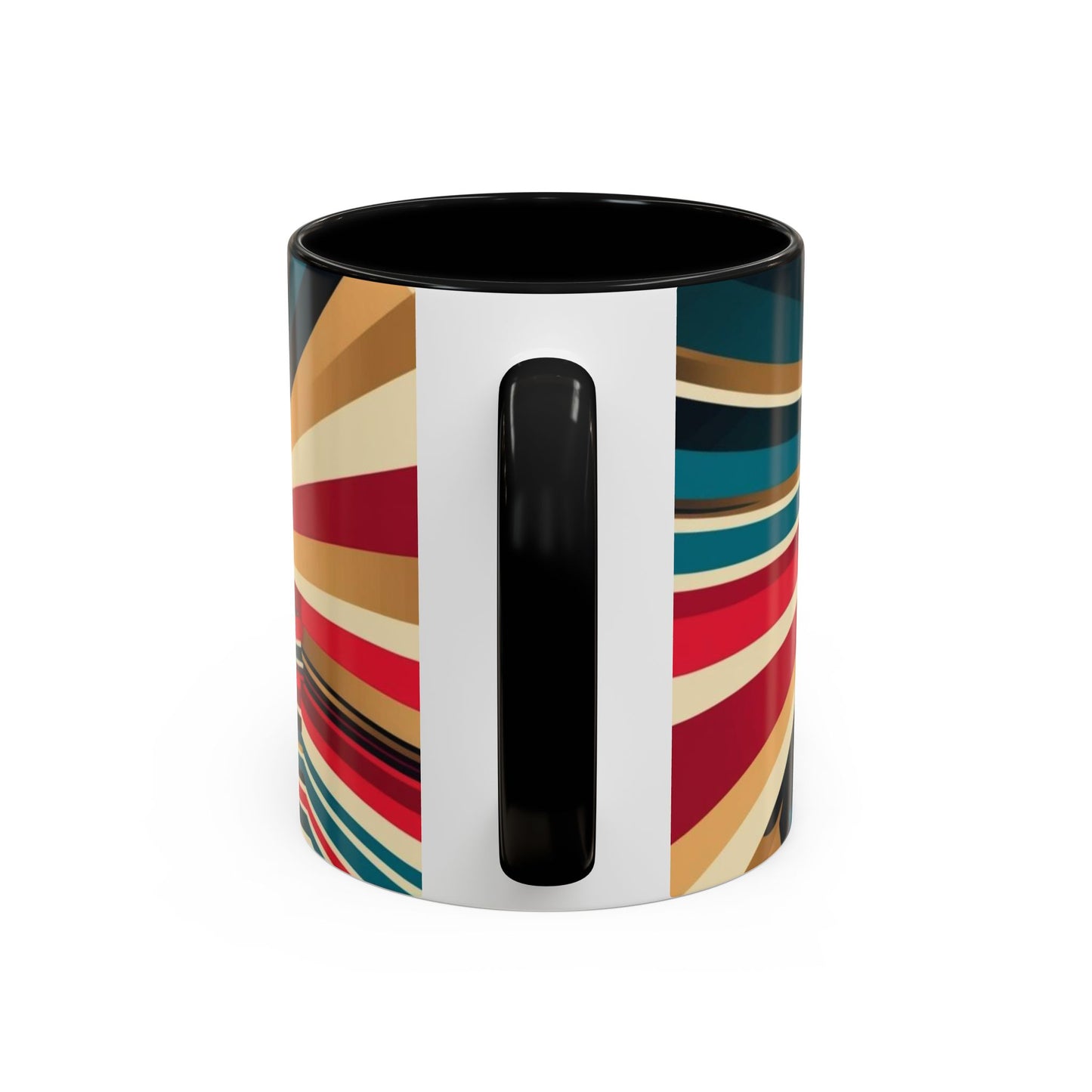 Optical Illusion Accent Mug – Ceramic Coffee Cup