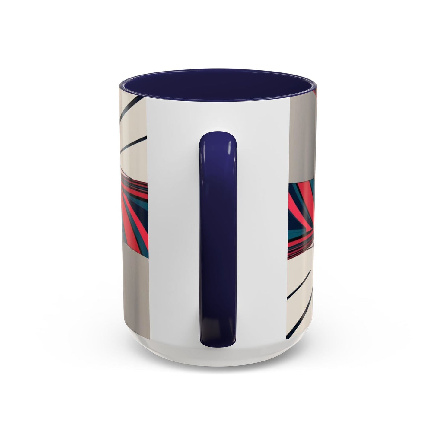Optical Illusion Accent Mug – Ceramic Coffee Cup
