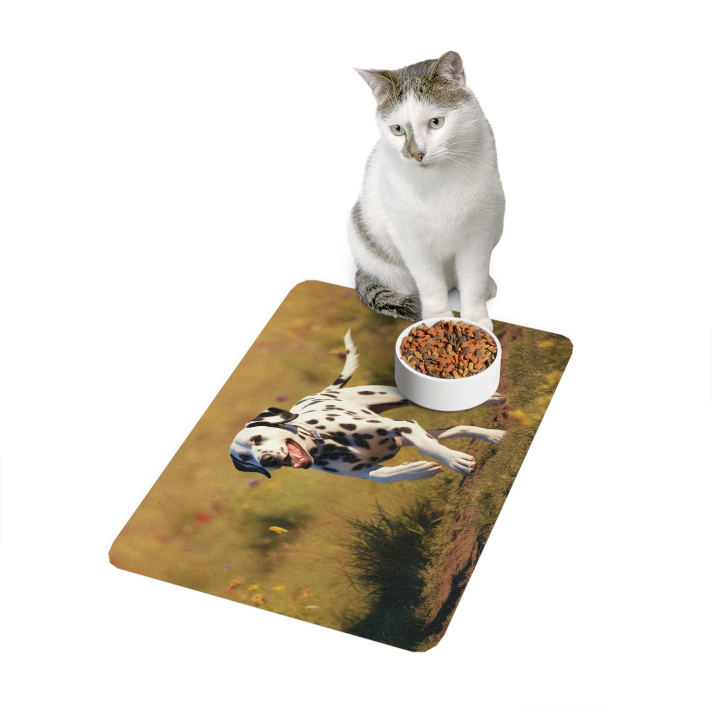 Pet Food Mat (12x18) - Dalmatian