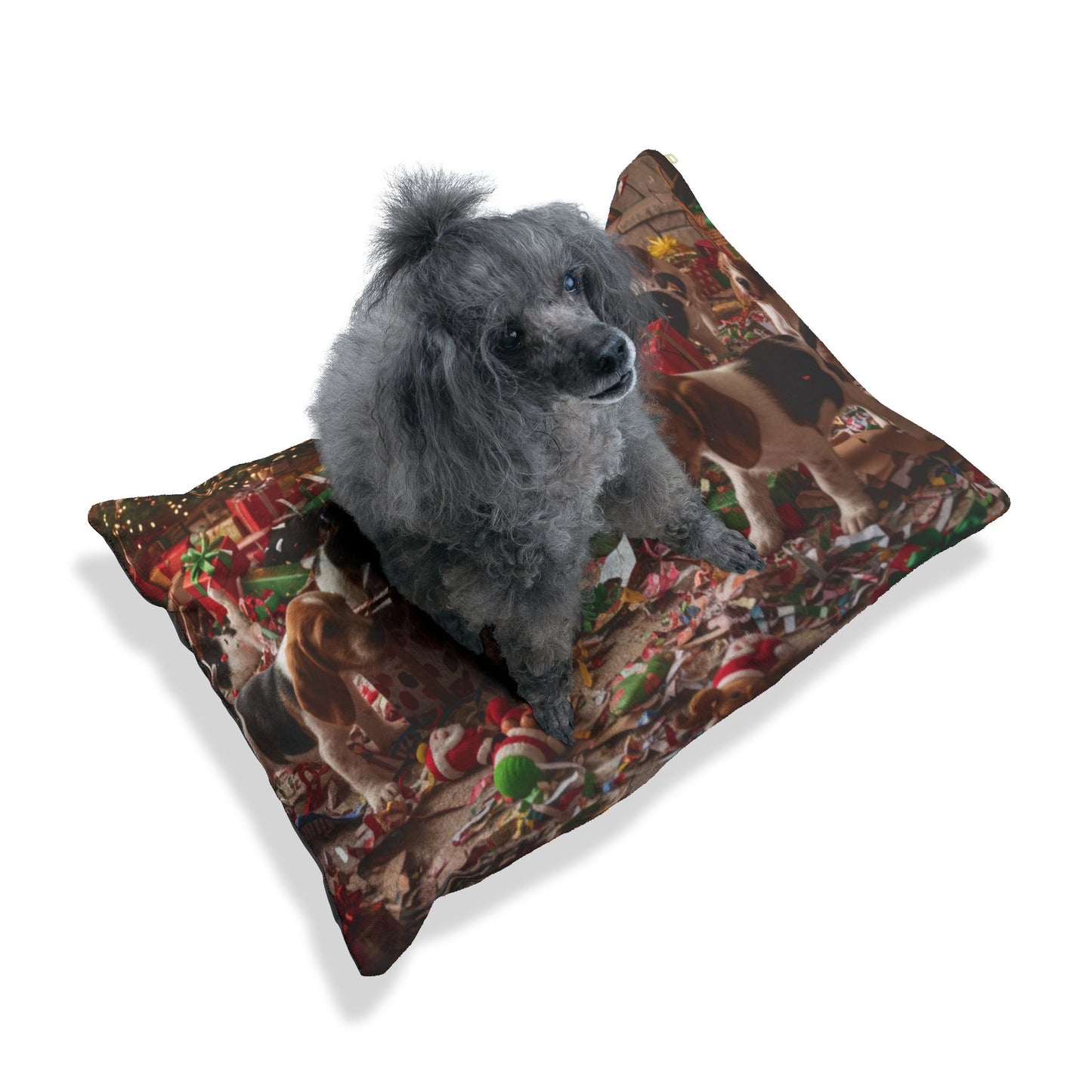 Petit Basset Griffon Vendeen Holiday Frenzy Pet Bed
