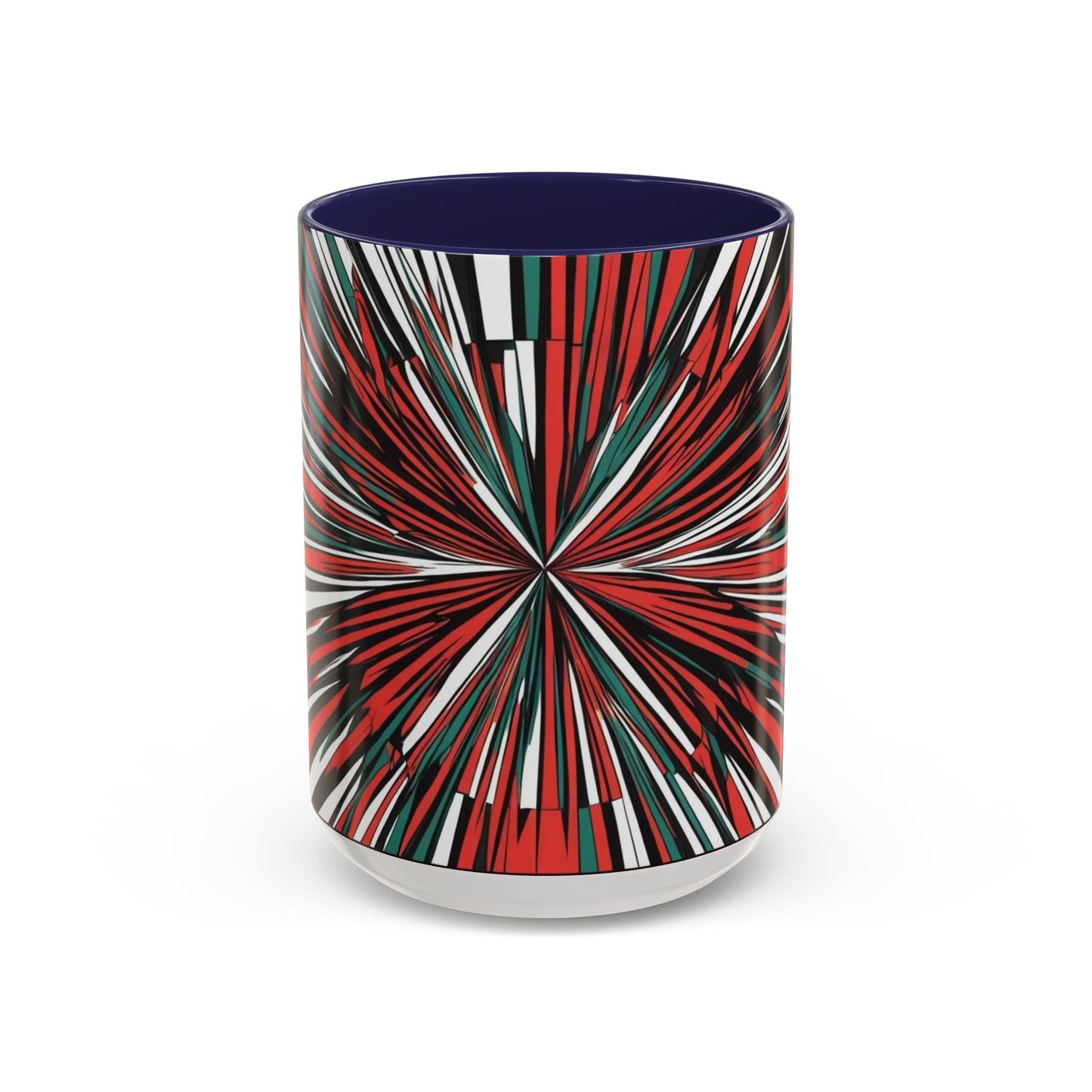 Optical Illusion Accent Mug – Ceramic Coffee Cup