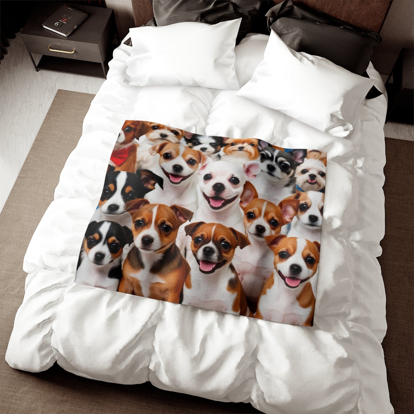Tiny Dogs Sweatshirt Blanket